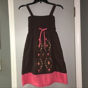 Pinky Girl's Lg Smocked Bodice Summer Dress